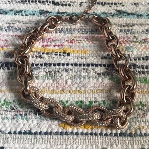 Pave Nordstrom Rose Gold statement necklace